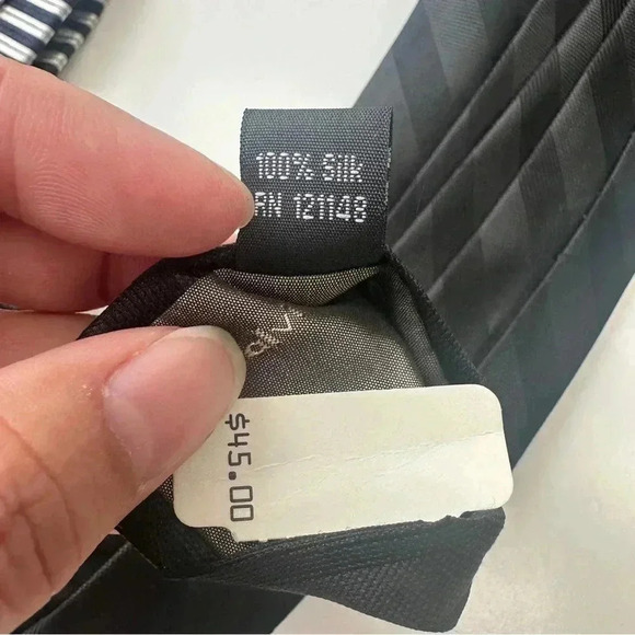 Men’s Neck Ties Lot Of 5 100% Silk Polo Tommy CK Banana Republic Talbots - Picture 13 of 16